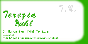 terezia muhl business card